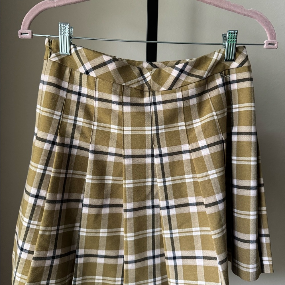 Sunday Best Checkered A-Line Skirt pleated - Picture 6 of 9